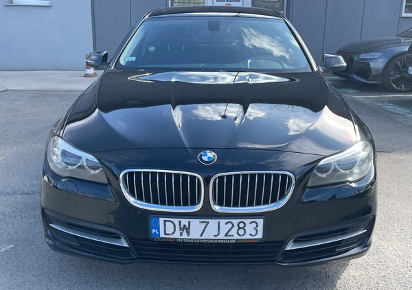 BMW Seria 5 cena 82700 przebieg: 161000, rok produkcji 2016 z Wrocław małe 742